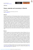 Goats, materials and uncertainty in Nairobi