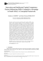 Innovation and intellectual capital competency factors influencing SMEs competitive advantage in South Africa. A conceptual framework