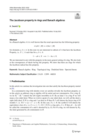 The Jacobson property in rings and Banach algebras