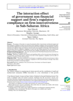 The interaction effect of government non-financial support and firm's regulatory compliance on firm innovativeness in Sub-Saharan Africa