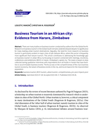 Business tourism in an African city: Evidence from Harare, Zimbabwe