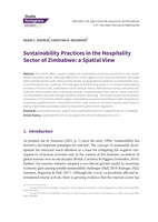 Sustainability practices in the hospitality sector of Zimbabwe: A spatial view