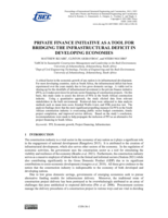 Private finance initiative as a tool for bridging the infrastructural deficit in developing economies