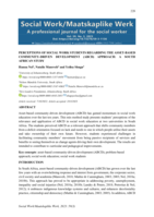 Perceptions of social work students regarding the Asset-Based Community-Driven development (ABCD) approach: A South African study
