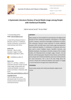 A systematic literature review of social media usage among people with intellectual disability