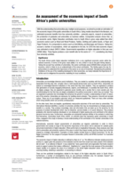 An assessment of the economic impact of South Africa’s public universities