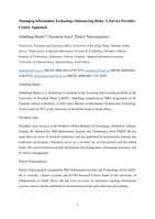 Managing information technology outsourcing risks: A service provider- centric approach