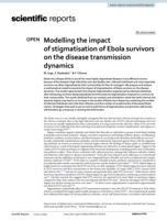 Modelling the impact of stigmatisation of Ebola survivors on the disease transmission dynamics