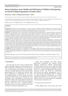 Menu evaluation versus health and well-being of children participating in school feeding programmes in South Africa