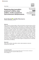 Exploring data journalism practices in Africa: Data politics, media ecosystems and newsroom infrastructures