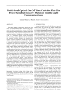 Multi-level optical on-off line code for flat-like power spectral density: Outdoor visible light communications