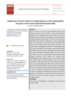 Implications of career choice of undergraduates on their employability prospects in the Fourth Industrial Revolution (4IR)