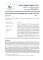 The state of forensic accounting: South Africa versus the United States of America
