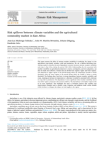 Risk spillover between climate variables and the agricultural commodity market in East Africa