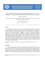Empowering rural women through tourism entrepreneurship: The case of the Annual Berlin November Horse Racing in the Eastern Cape Province, South Africa