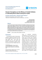 ‘Parents' perceptions on the efficacy of Yorùbá Folktales in cultivating moral values among the youths