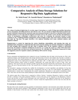 Comparative analysis of data storage solutions for responsive big data applications