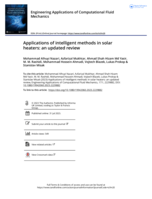 Applications of intelligent methods in solar heaters: an updated review