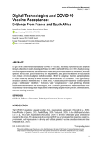 Digital Technologies and COVID-19 Vaccine Acceptance: Evidence From France and South Africa
