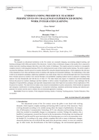 Understanding preservice teachers’ perspectives on challenges experienced during work integrated learning