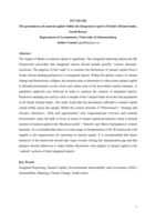 The prominence of natural capital within the integrated reports of South African banks
