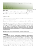 An integrative review of laboratory accidents among metallurgical technicians : types, causes, effects and prevention strategies