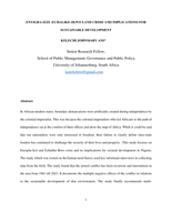 Enyigba-Izzi -Echalike-Ikwo Land crisis and implications for societal development