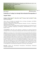 Production of cooking gas through electrochemical decomposition of organic matter