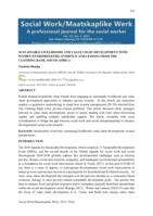 SUSTAINABLE LIVELIHOODS AND VALUE CHAIN DEVELOPMENT WITH WOMEN ENTREPRENEURS: EVIDENCE AND LESSONS FROM THE CLOTHING BANK, SOUTH AFRICA