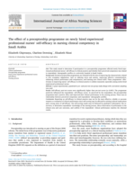 The effect of a preceptorship programme on newly hired experienced professional nurses’ self-efficacy in nursing clinical competency in Saudi Arabia