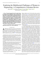 Exploring the Multifaceted Challenges of Women in Engineering: A Comprehensive Literature Review 