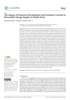 The Impact of Financial Development and Economic Growth on Renewable Energy Supply in South Africa