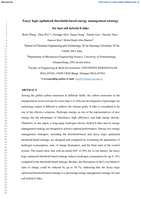 Fuzzy logic optimized threshold-based energy management strategy for fuel cell hybrid E-bike