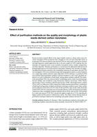 Effect of purification methods on the quality and morphology of plastic wastes derived carbon nanotubes