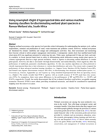 Using resampled nSight-2 hyperspectral data and various machine learning classifiers for discriminating wetland plant species in a Ramsar Wetland site, South Africa