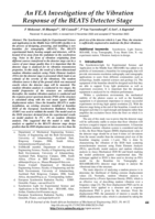 An FEA Investigation of the Vibration Response of the BEATS Detector Stage