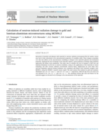 Calculation of neutron-induced radiation damage to gold and lutetium-aluminium microstructures using MCNP6.2