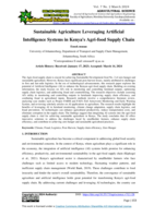 Sustainable Agriculture Leveraging Artificial Intelligence Systems in Kenya's Agri-food Supply Chain