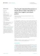 The Fourth Industrial Revolution in South Africa's basic education: A search for cogent curriculum justice