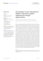 The paradox of civic education in Malawi's education system: Regaining the missed opportunities