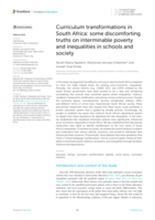 Curriculum transformations in South Africa: some discomforting truths on interminable poverty and inequalities in schools and society