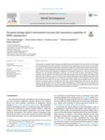 Do green foreign direct investments increase the innovative capability of MNE subsidiaries?