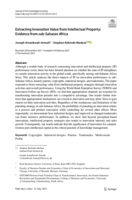Extracting innovation value from intellectual property: Evidence from sub-Saharan Africa