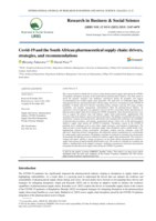 Covid-19 and the South African pharmaceutical supply chain: drivers, strategies, and recommendations