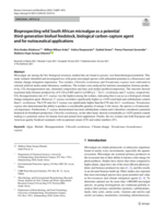 Bioprospecting wild South African microalgae as a potential third-generation biofuel feedstock, biological carbon-capture agent and for nutraceutical applications