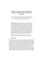 The effect of AI-powered cloud computing on the resilience of healthcare systems: A governance perspective