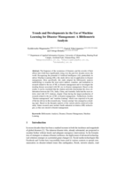 Trends and developments in the use of machine learning for disaster management: A bibliometric analysis