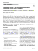 The population structure of the Fusarium brachygibbosum species complex in the grassland biome of South Africa