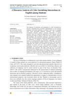 A discourse analysis of cyber socialising interactions in English among students