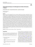 Faith healing techniques in the management of sickle cell anaemia in Nigeria
